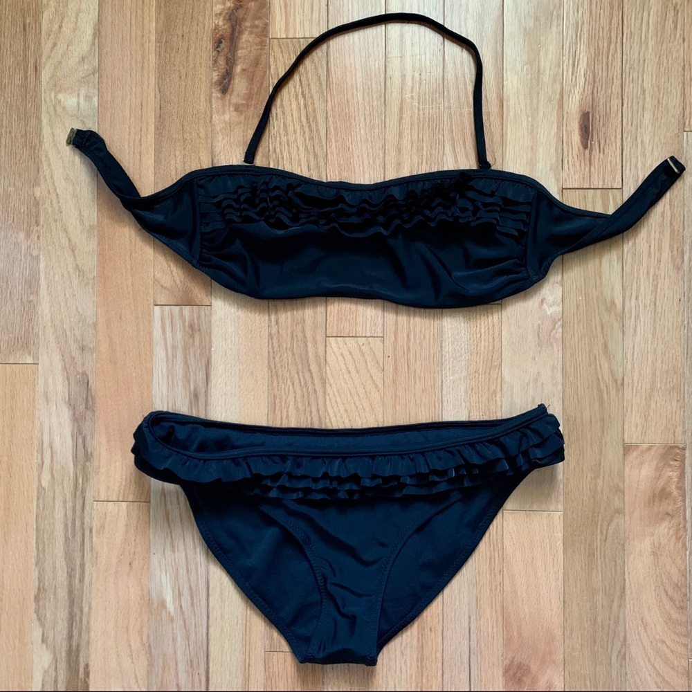 Black Ruffle Bikini